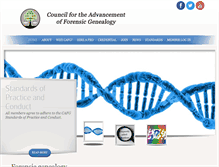 Tablet Screenshot of forensicgenealogists.org